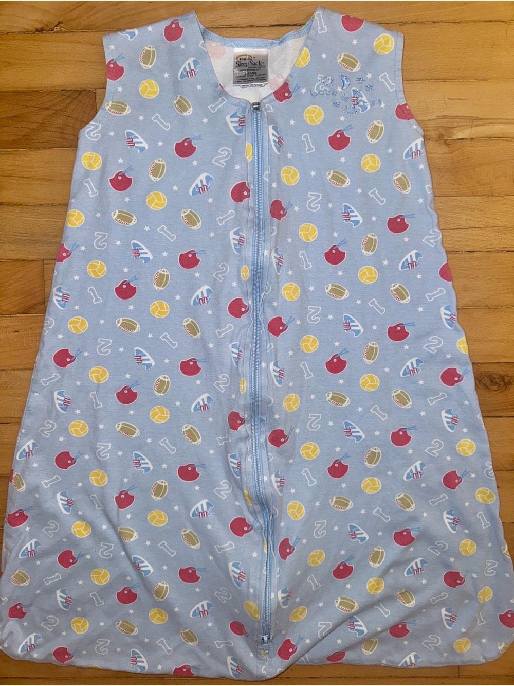 Halo Light Blue Sports Print Sleep Sack